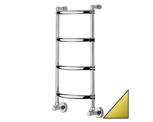 Полотенцесушитель водяной, золото, Margaroli Luna 4323704GON