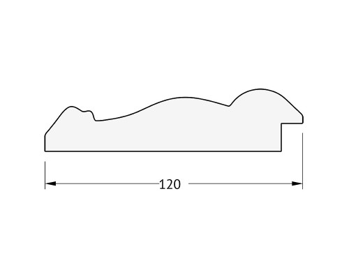 Зеркало Evoform Exclusive-G 164х82 BY 4301 с гравировкой в багетной раме - Состаренное дерево с орнаментом 120 мм