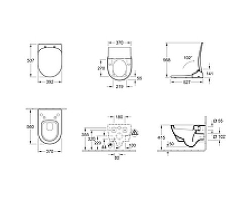 Крышка-биде Villeroy&Boch ViClean-L V02EL401 Альпийский белый с Микролифтом