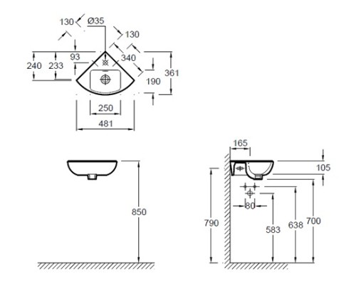 Рукомойник Jacob Delafon E473300