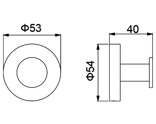 Крючок Timo Saona 13011/03 черный