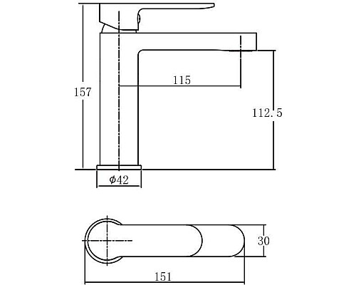 Смеситель Aquanet AF300-10B