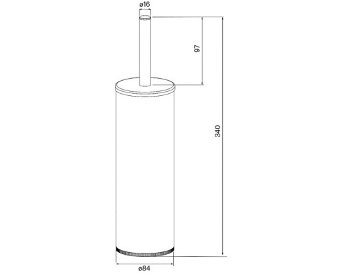Ершик для унитаза Iddis BRU01CCi47 Хром