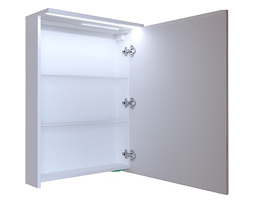 Зеркальный шкаф 1MarKa Соната 60 Ц0000007617 с подсветкой Белый глянец