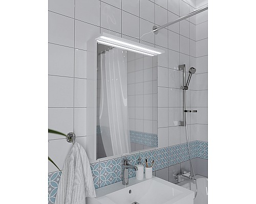 Зеркальный шкаф 1MarKa Соната 60 Ц0000007617 с подсветкой Белый глянец