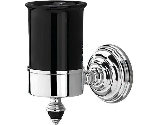 Стакан для зубных щеток Devon&Devon Black Diamond Хром Черный