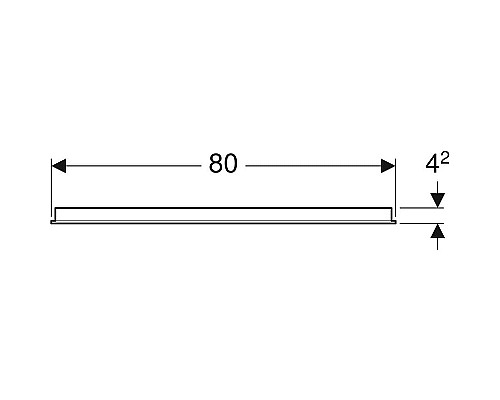 Зеркало с подсветкой 80x65 Geberit Option