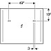 Зеркало с подсветкой 80x65 Geberit Option
