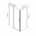 Душевой уголок Vincea Orta 120x80 Хром