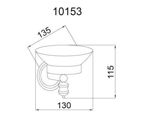 Мыльница Boheme Palazzo 10153
