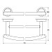 Штанга для полотенца двойная (хром) FBS ELL 038 70 см
