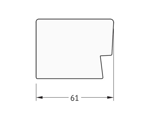 Зеркало Evoform Exclusive 151х61 BY 1189 с фацетом в багетной раме - Алюминий 61 мм
