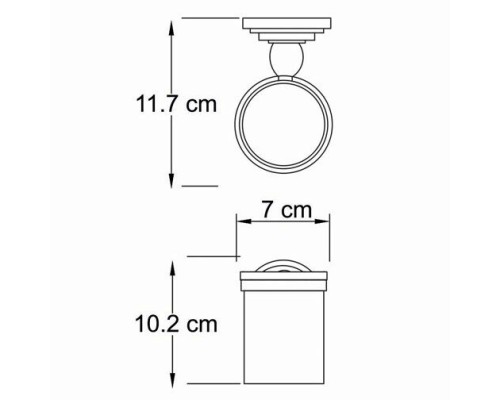 Подстаканник одинарный WasserKRAFT K-7328