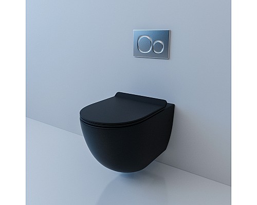Унитаз Esbano подвесной GARCIA (Matt Black)
