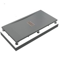 Поддон литьевой Flow ГРАФИТ 1600x900 GOOD DOOR ЛП00110