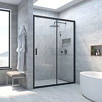 Дверь в душевой проем ZP NOVO 115 02М 01 стекло прозрачное