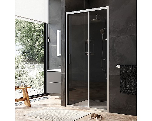 Душевая дверь AM.PM Gem Solo 100 W90G-100-1-195MG Хром матовый -