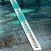 Душевой лоток Ravak Zebra OZ 105 X01393 с решеткой Хром