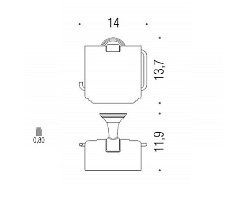 Держатель туалетной бумаги Colombo Design Hermitage В3391.OA Бронза