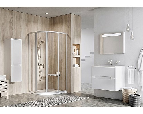 Душевой уголок Ravak Supernova SKCP4-80 80x80 3114OU02Z1 профиль Сатин стекло Transparent