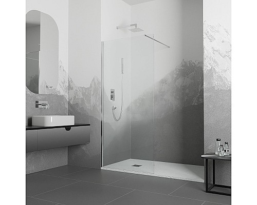 Душевая перегородка RGW Walk In WA-010 100 351001010-11 профиль Хром стекло прозрачное