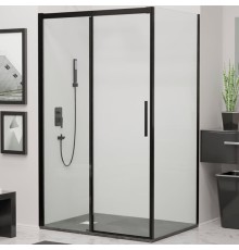Душевой уголок RGW Leipzig LE-41B 200х80 34124280-014 профиль Черный стекло прозрачное
