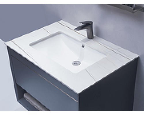 Тумба с раковиной Orans BC-1125 80 1125800 подвесная Dark grey