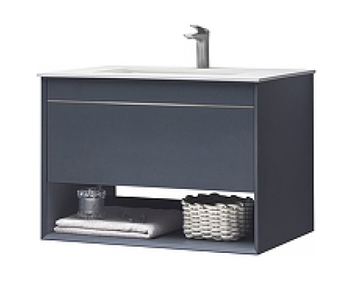 Тумба с раковиной Orans BC-1125 80 1125800 подвесная Dark grey