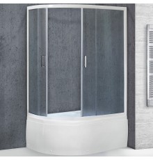 Душевой уголок Royal Bath BK 120х80 с поддоном профиль Белый стекло матовое