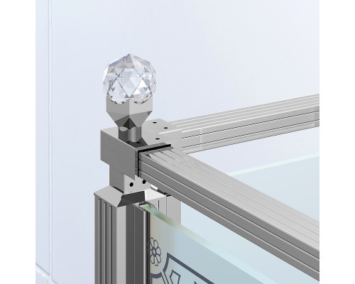 Душевой уголок Ambassador Royal 120x80 18015110-L Хром с рисунком