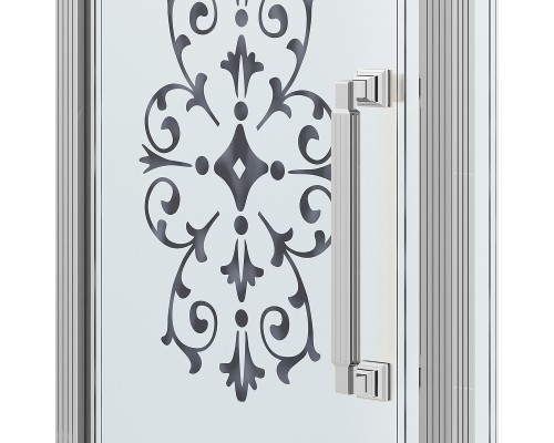 Душевой уголок Ambassador Royal 120x80 18015110-L Хром с рисунком