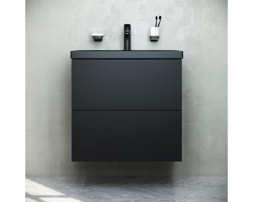 Тумба под раковину AM.PM Gem 60 M90FHX06022BM подвесная Черная матовая