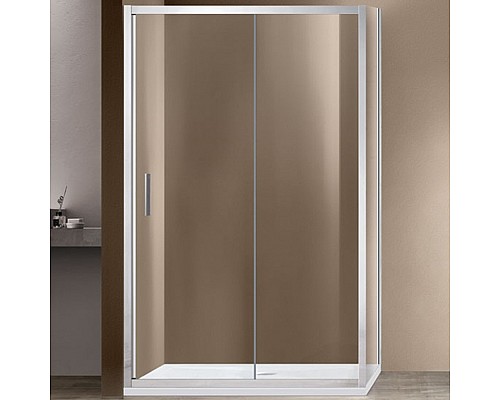 Душевой уголок Vincea Garda 130х100 VSR-1G1013CL профиль Хром стекло прозрачное