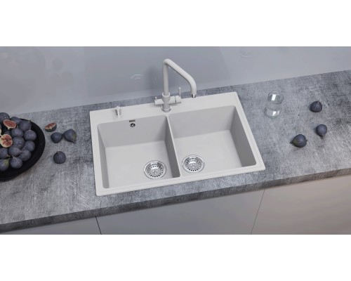 Кухонная мойка Ulgran Quartz Ruma 780-04 платина