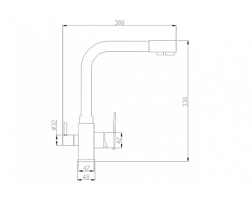 Смеситель для кухни ZorG Steel Hammer SH 805 SATIN Сатин
