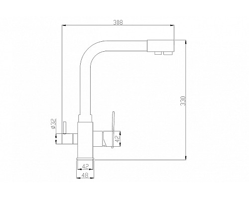 Смеситель для кухни ZorG Steel Hammer SH 805 SATIN Сатин