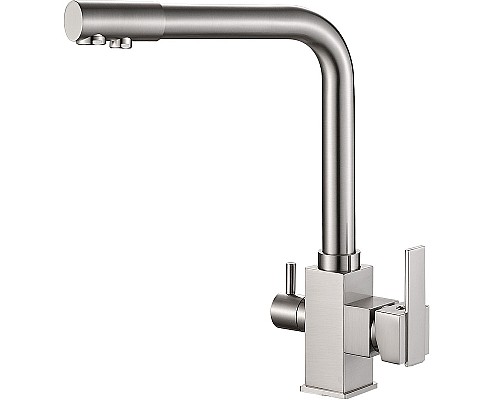 Смеситель для кухни ZorG Steel Hammer SH 805 SATIN Сатин