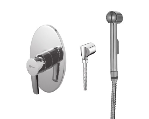 Смеситель Lemark Atlantiss LM3219C с гигиеническим душем, встраиваемый