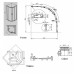 Душевой уголок Ravak Blix XP2CP4-90 90х90 профиль Хром стекло Transparent