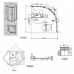 Душевой уголок Ravak Blix XP2CP4-90 90х90 профиль Хром стекло Transparent