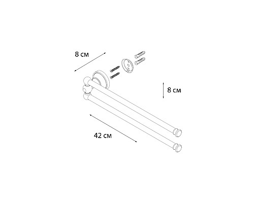 Полотенцедержатель FIXSEN Bogema рога FX-78502A