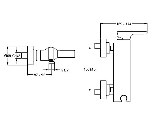 Смеситель для душа Jacob Delafon E10869CP