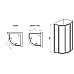 Душевой уголок Ravak Supernova SKCP4-80 80x80 3114O302Z1 Черный Transparent