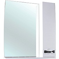 Зеркало со шкафом Bellezza Абрис 80 4619713001011 с подсветкой R Белое