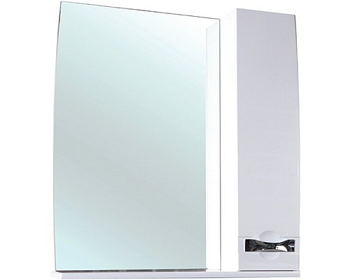 Зеркало со шкафом Bellezza Абрис 80 4619713001011 с подсветкой R Белое