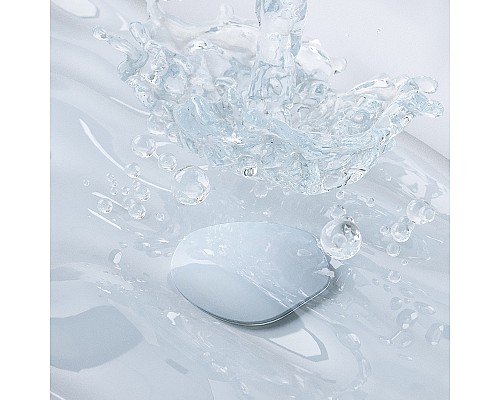 Донный клапан Damixa Option 210610200 click-clack Белый глянцевый