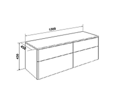 Тумба под раковину Orange Otto Ot-130TuWOOD подвесная Белый Ясень
