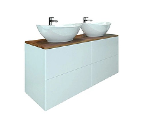 Тумба под раковину Orange Otto Ot-130TuWOOD подвесная Белый Ясень