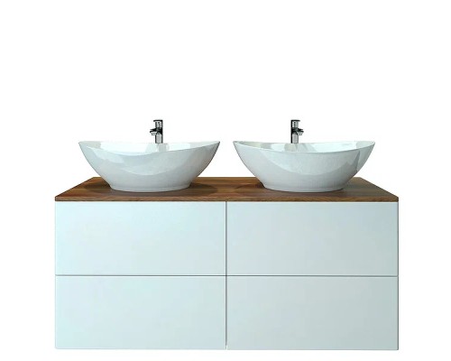 Тумба под раковину Orange Otto Ot-130TuWOOD подвесная Белый Ясень