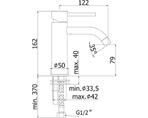 Смеситель Paffoni Light LIG071HGSP для раковины, золото медовое